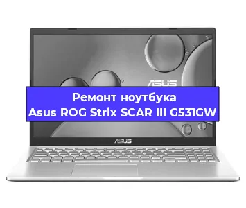 Ремонт ноутбука Asus ROG Strix SCAR III G531GW в Санкт-Петербурге